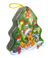 Жестяная упаковка Рождественская ёлка — интернет-магазин ToysPack